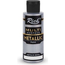 Rich Multi Surface Metalik Boya 120 cc Antik Gümüş 3713