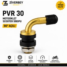 Ziverbey Pvr 30 Motosiklet Scooter Sibobu 90 Derece Açılı Tubeless Lastik Sibobu