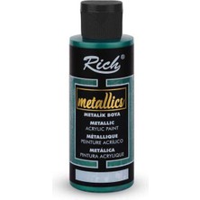 Rich Metalik Akrilik Boya 120 Ml yaprak Yeşili 766