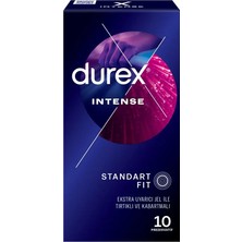 Durex Intense Uyarıcı Jelli ve Tırtıklı Prezervatif 10'lu