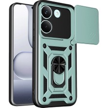 Poyraz Market Newface Xiaomi Poco X8 Pro Pars Lens Yüzüklü Silikon - Yeşil