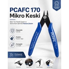 Technozi Hassas Elektronikçi Tipi Mini Yan Keski Pensesi Pcafc 170 Yaylı Mikro Kablo Kesme Makası