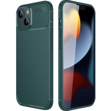 Eco Port Apple Iphone 14 Kılıf Auto Focus Karbon Kapak - Koyu Yeşil