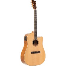 Stagg SA45 Dce-Fm Elektro Akustik Gitar Natural