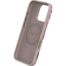 Eco Port Onegif Apple Iphone 14 Pro Max Flower Series Magsafe Kapak - Gri