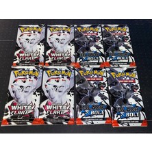 Abetto Market Pokemon Black Bolt & Whıte Bolt 2 Set Bir Arada (8 Paket)