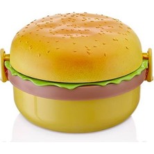 Hereveoyuncak Hamburger Görünümlü Beslenme ve Saklaama Kabı