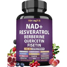 Strongvit Nad+ Resveratrol Berberine Quercetin Fisetin 120 Kapsül Usa Menşeii Dmmedicineden