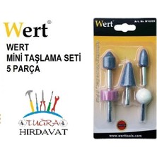 Wert 6205 Metal Cam Plastik Taşlama Seti 5 Parça Hobi Gravür