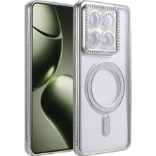 Eco Port Xiaomi Mi 14T Pro Joke Simli Magneticsafe Kılıf - Gümüş