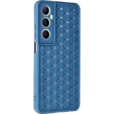 Eco Port Realme C65 Kılıf Petek Silikon Kapak - Mavi