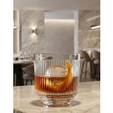 Paşabahçe Dorian 6'lı Viski Bardağı 300 ml 5231301 Şık Kesimli Kristal Görünümlü Su & Meşrubat Bardağı Seti