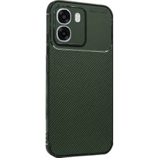 Negok Newface Oppo Oppo A6T 5g Auto Focus Karbon Kapak - Koyu Yeşil