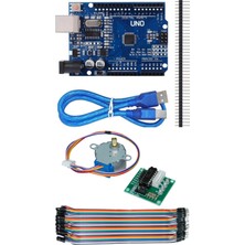 Atölye Elektronik Step Motor ile Hassas Konumlandırma Kiti (28BJY-48 + Arduino) - Jumper Kablo Hediyeli