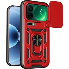 Negok Newface Xiaomi Mi 17 Pro Max Pars Lens Yüzüklü Silikon - Kırmızı