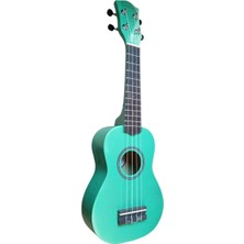 LongMoon SU105GR Soprano Ukulele Yeşil Kılıflı Savannah