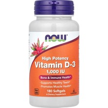 Now Vitamin D3 180 Kapsül