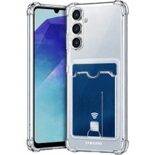 Negok Newface Samsung Galaxy A27 Kılıf Kart Şeffaf Silikon - Şeffaf