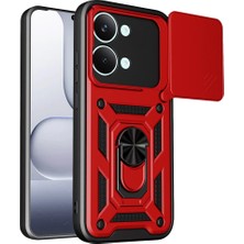 Marmara Avm Newface Xiaomi Poco X8 Pro Max Pars Lens Yüzüklü Silikon - Kırmızı