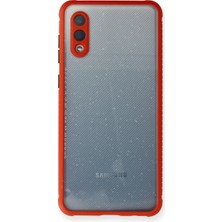 Eco Port Samsung Galaxy A02 Kılıf Miami Şeffaf Silikon - Kırmızı