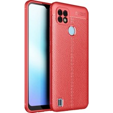 Eco Port Realme C25 Kılıf Auto Focus Kapak - Kırmızı