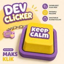 Empressco Dev Clıcker™ Büyük Boy Fidget Stres Oyuncağı - Anahtarlık ve Masa Üstü Dekor