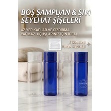 İlterish Home 4 Adet 50 ml Seyahat Şişesi ve Fermuarlı Torba