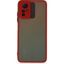 Eco Port Xiaomi Redmi Note 12S Kılıf Montreal Silikon Kapak - Kırmızı