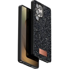 Eco Port Onegif Samsung Galaxy S25 Ultra Bright Simli Kapak - Siyah