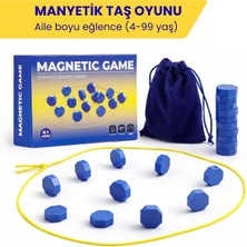 Empressco Manyetik Taş Oyunu 20 Parça – Güçlü Mıknatıslı Satranç Oyunu, Eğitici & Eğlenceli Strateji Oyunu