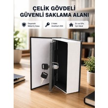 Sora Home Anahtarlı Gizli Kitap Kasa – Metal Iç Yapı, Kamuflajlı Sözlük Tasarım