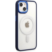 Eco Port Apple Iphone 15 Pro Kılıf Room Magneticsafe Silikon - Lacivert