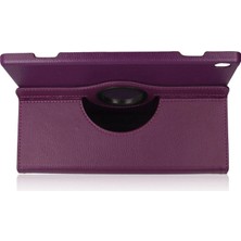 Vintessy Lenovo M10 X505F Kılıf 360 Tablet Deri Kılıf - Mürdüm
