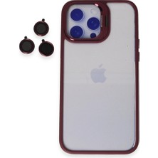 Eco Port Joko Apple Iphone 14 Pro Kılıf Roblox Lens Standlı Kapak - Bordo