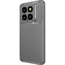 Eco Port Xiaomi Mi 14T Kılıf Auto Focus Karbon Kapak - Gri