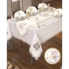 Lisa Linen Krem 26 Parça 160 × 260 cm Masa Seti
