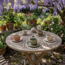 Ceki Home 6'lı Dantel Kahve Sunumluğu 15X15 cm Asorti Desenli Bardak Altlığı Türk Kahvesi Fincan Sunum Seti
