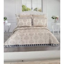 Ceki Home Şönil 3 Parça Yatak Örtüsü Seti Çift Kişilik 255X265 cm Lüx Yatak Örtüsü Çeyizlik Yatak Odası Takımı
