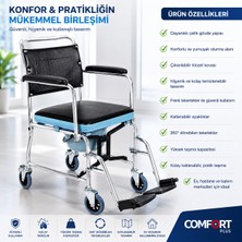 MEDEVRELF Comfort Plus KY689 Tuvalet Özellikli Tekerlekli Sandalye