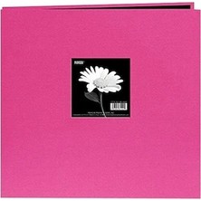 1001 Fırça Photo Albums 30,5 x 30,5 cm Kitap, Kumaş Kapak, Pencereli Albüm, Kırmızı, Açık Pembe, 8 Inç x 8 Inç