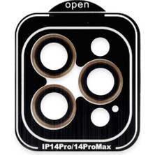 Vintessy Joko Apple Iphone 14 Pro Max Pvd Metal Kamera Lens - Turuncu