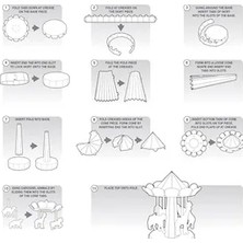 Genelec Beistle 3-D Vintage Sirk Carousel Centerpieces 2 Parça, 10", Çok Renkli
