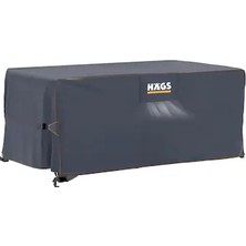 3M Bahçe Mobilyası Örtüsü, 180-150-90CM, Ağır Hizmet Oxford Kumaş, Su Geçirmez, Dış Mekan Veranda Masa Örtüsü, Havalandırmalı Masa ve Sandalye Koruma Kılıfı Gri