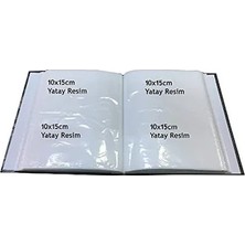 1001 Fırça Fotoğraf Albümü 10X15CM 200 Lük Renkli Love You Desenli Anı Albümü