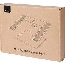 Artisan Cappadocia Baseus Macbook Metal Ayarlanabilir Dizüstü Bilgisayar Standı, Maks. 10 kg Ağırlık ve 208 mm Yükseklik, Gümüş LUJS000012