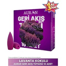 Belirtilmemiş Auran Lavanta Kokulu Geri Akış Tütsüsü Konik Tütsü Lavander Backflow Incense Cones 10 Adet
