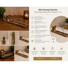 Belirtilmemiş Seb Concept Sertmix Tütsü Hediyeli Dekoratif Fil Tütsülük Gold