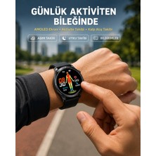 Zenviaa Mey Ithalat® 3 Kordonlu Amoled Akıllı Saat – Sağlık Takipli ZNV20296545