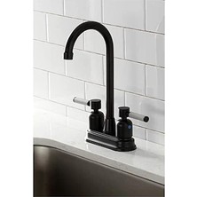 ABM Brass KB8490DKL Kaiser Bar Musluk, Mat Siyah, 11,56 x 9,31 x 4,75