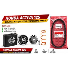 Setup Motorcycle Honda Activa 125 Orijinal Kayışlı Performans Varyatör Seti